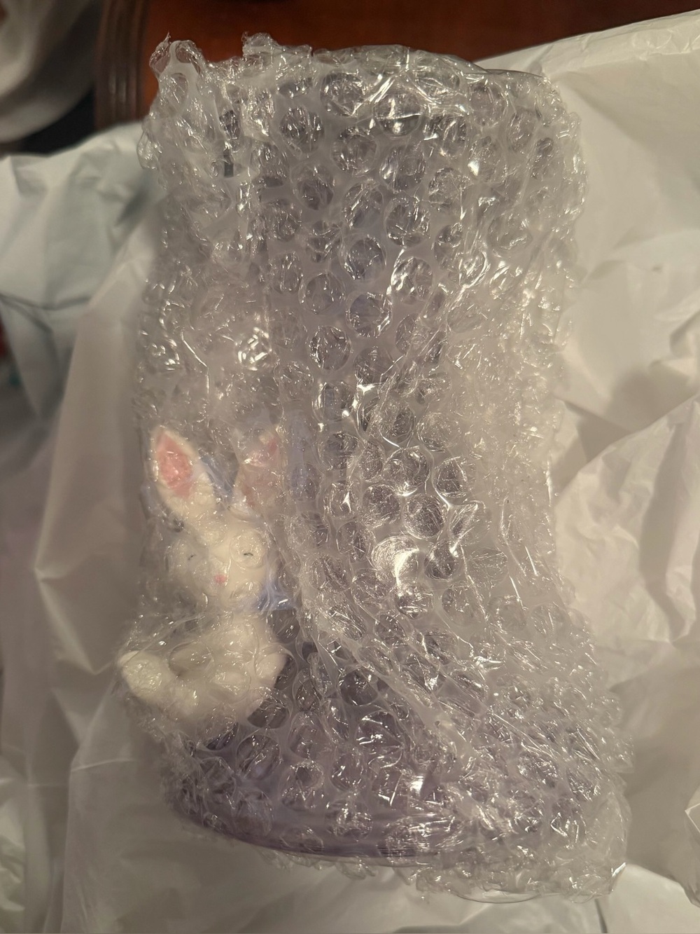 Bath & body works Purple bunny rabbit single wick candle holder new